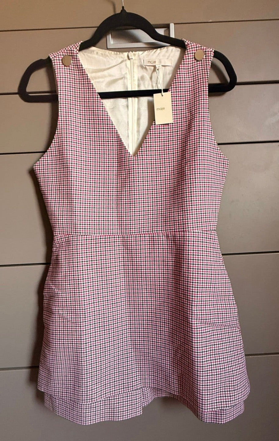 ✨ Neuf 250€ - Maje - Combishort - pied de poule - T36 ✨