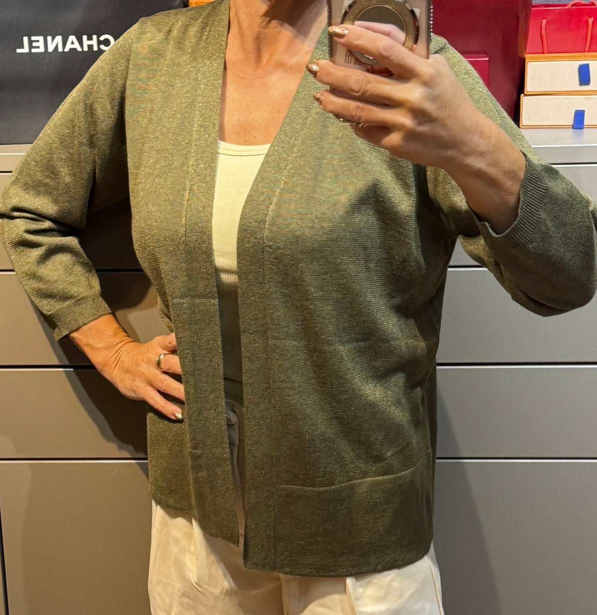 ✨ Neuf 69€ -Rue Mazarine - Gilet kaki - S/M ✨