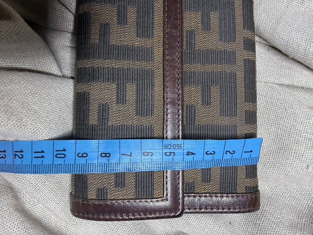 ✨ Fendi - Zucca portefeuille trifold - toile et cuir - Vintage - Mixte ✨