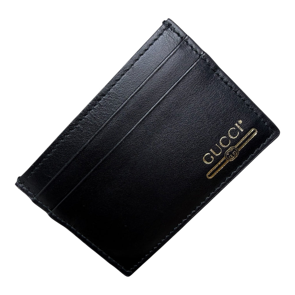 ✨ Neuf 270€ - Gucci — Porte-cartes en cuir noir ✨