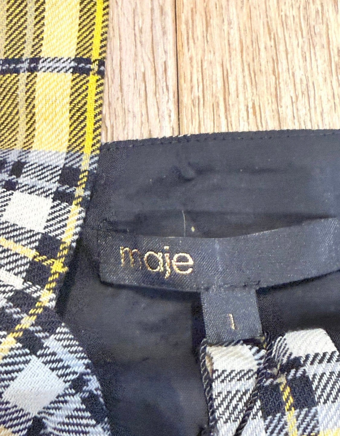 ✨ Neuf 150€ - Maje - Crop Top à carreaux - T36 ✨