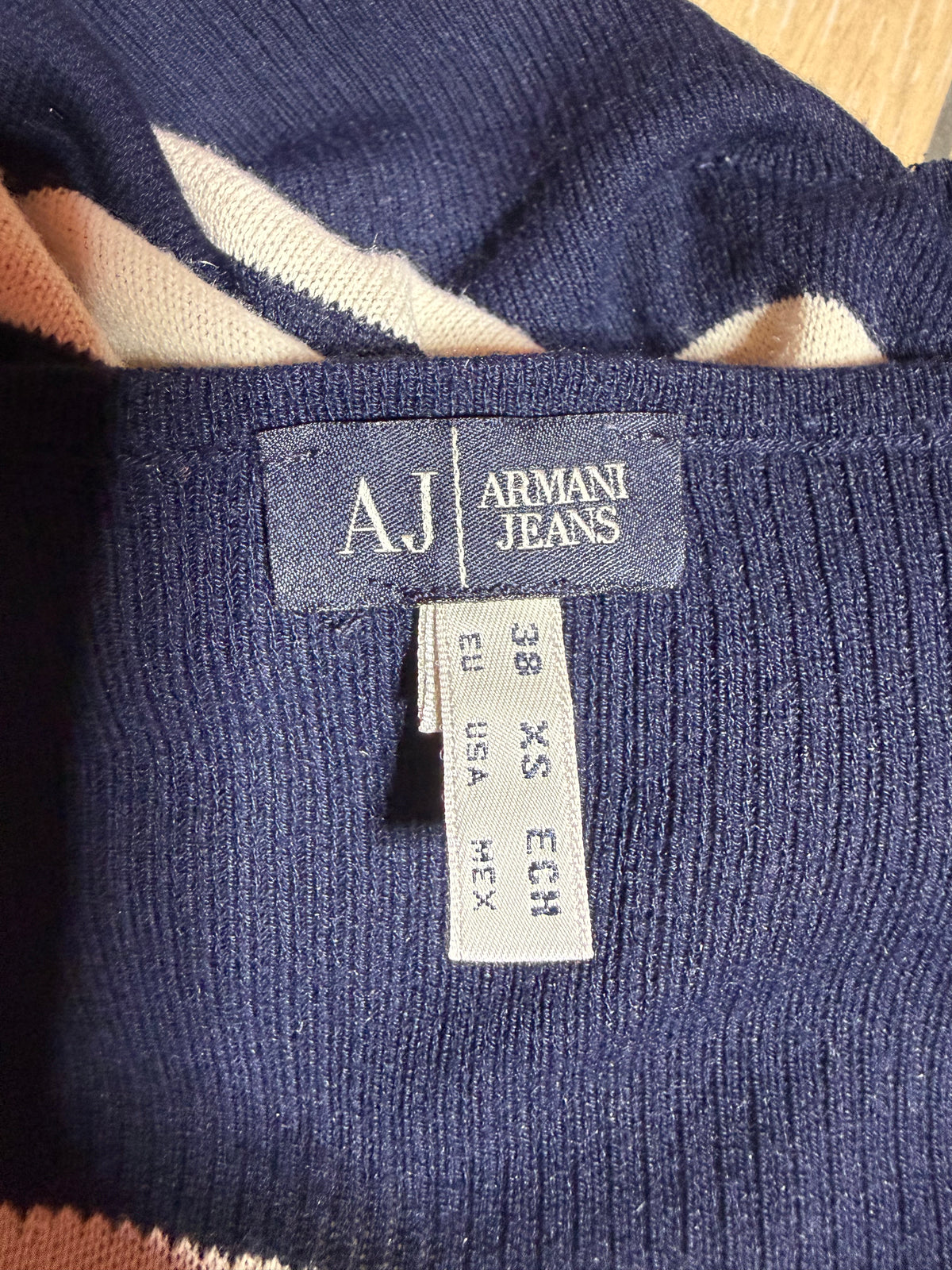 ✨ Armani Jeans - Robe marinière en laine - T38 M ✨