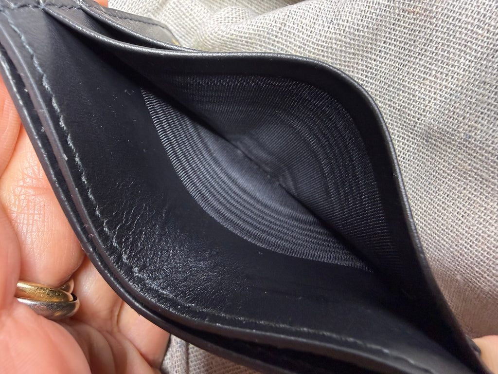 ✨ Neuf 270€ - Gucci — Porte-cartes en cuir noir ✨