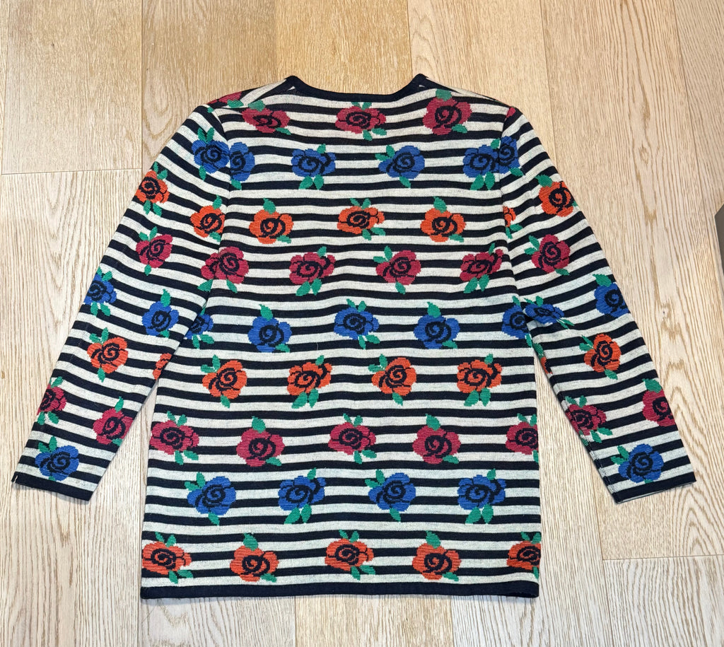 ✨ Devernois Paris - Veste Cardigan jacquard fleuri - T40/42 L/XL ✨