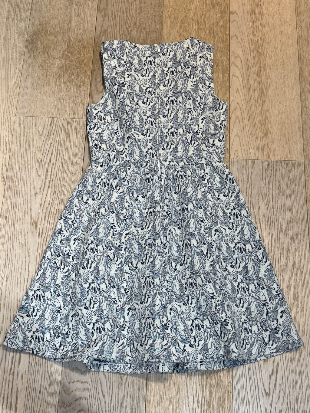 ✨NAF NAF Robe Patineuse en Jacquard Texturé Motif Oiseaux  (Taille 36) ✨