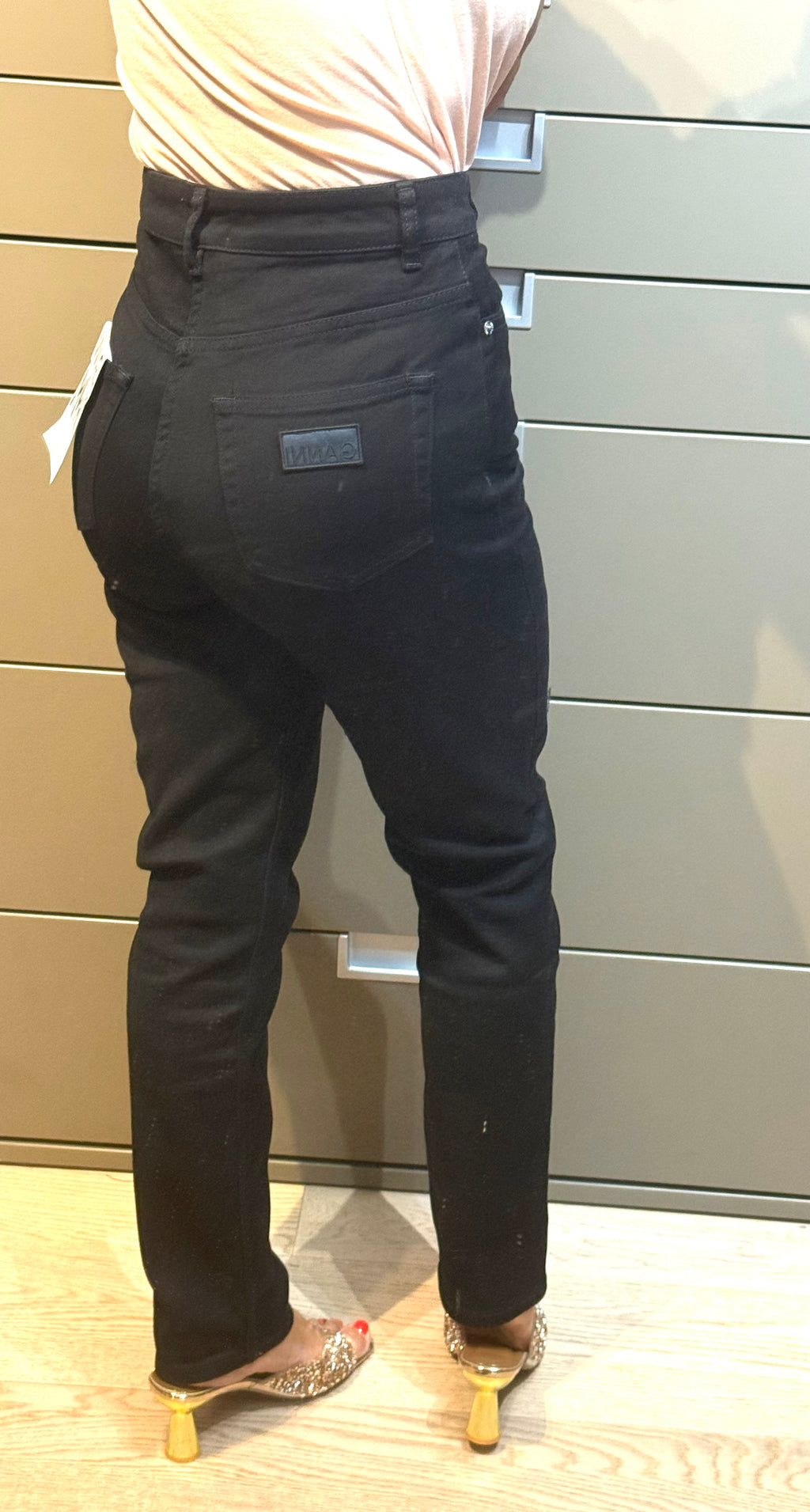 ✨ Neuf 165€ - Ganni - Jean Noir taille haute - W27 L32 ✨