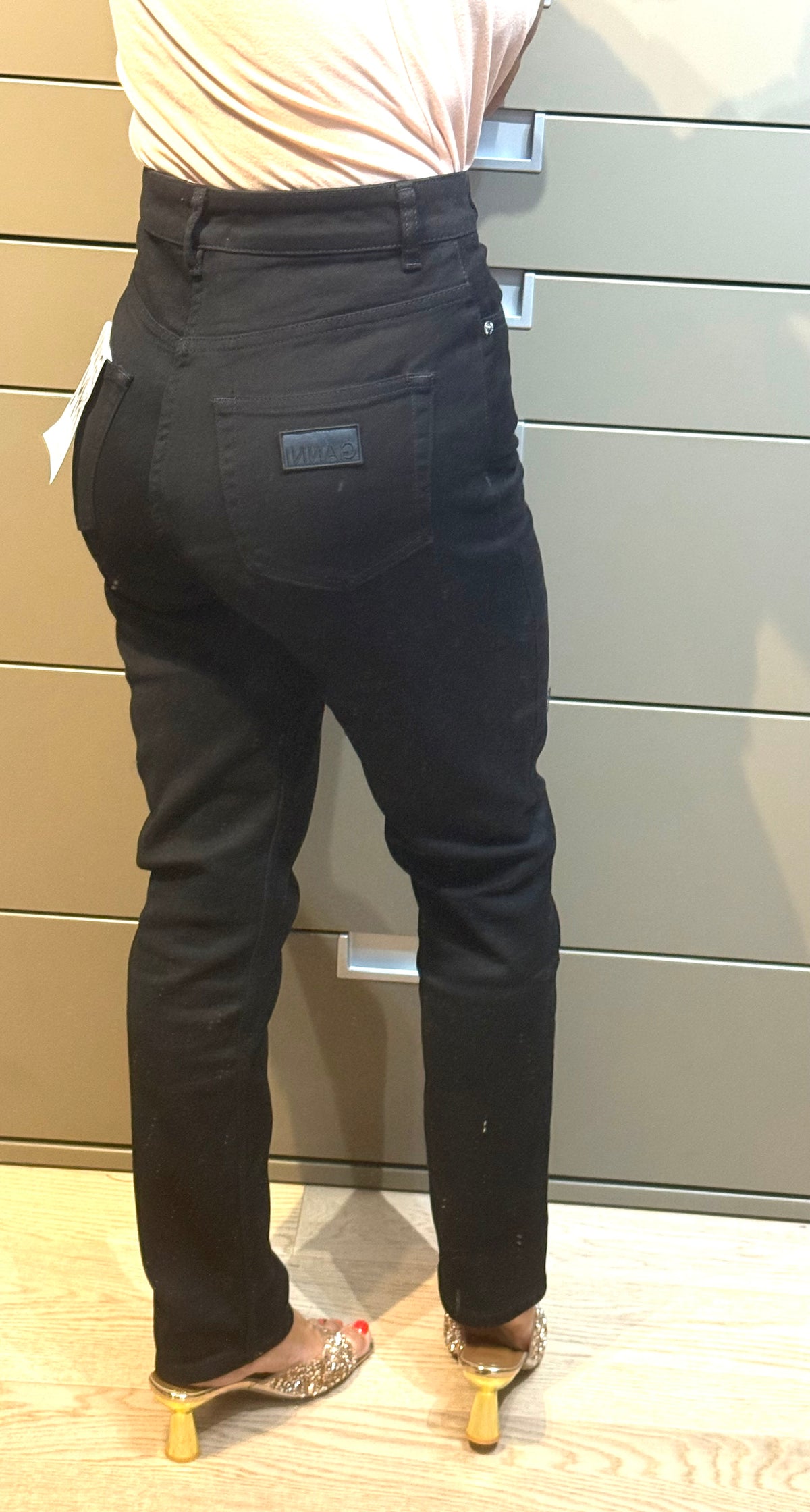 ✨ Neuf 165€ - Ganni - Jean Noir taille haute - W27 L32 ✨