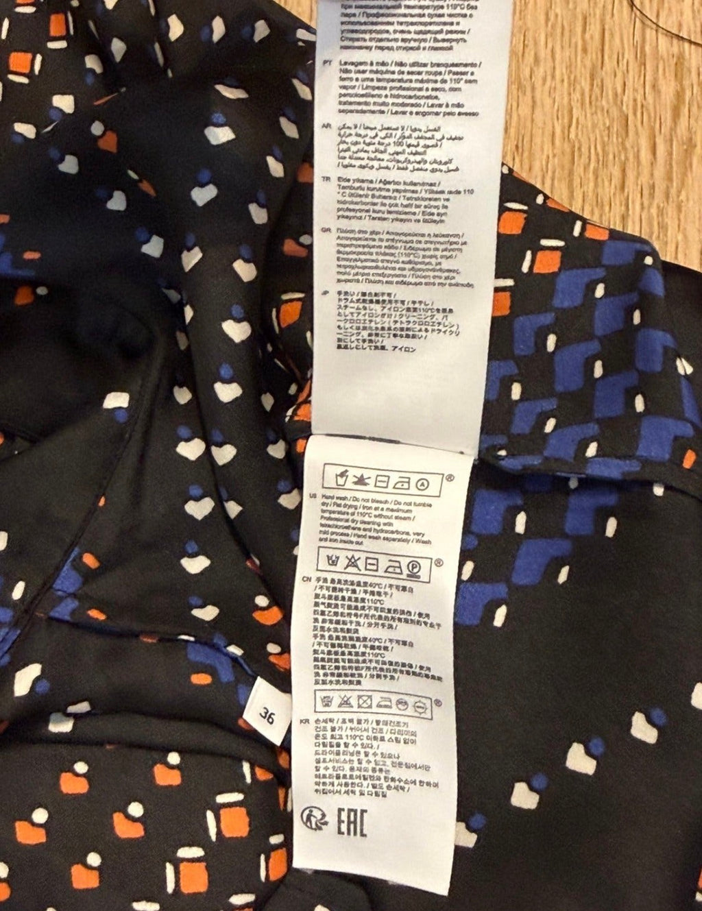 ✨ Claudie Pierlot - Blouse chic graphique - Modèle Bobin - T.36 ✨