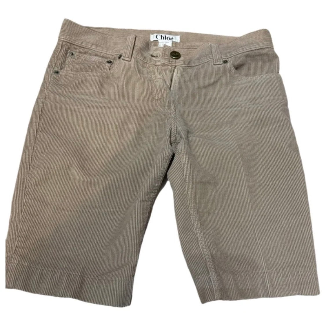 ✨ Chloé - Bermuda velours Camel - T34 XS ✨