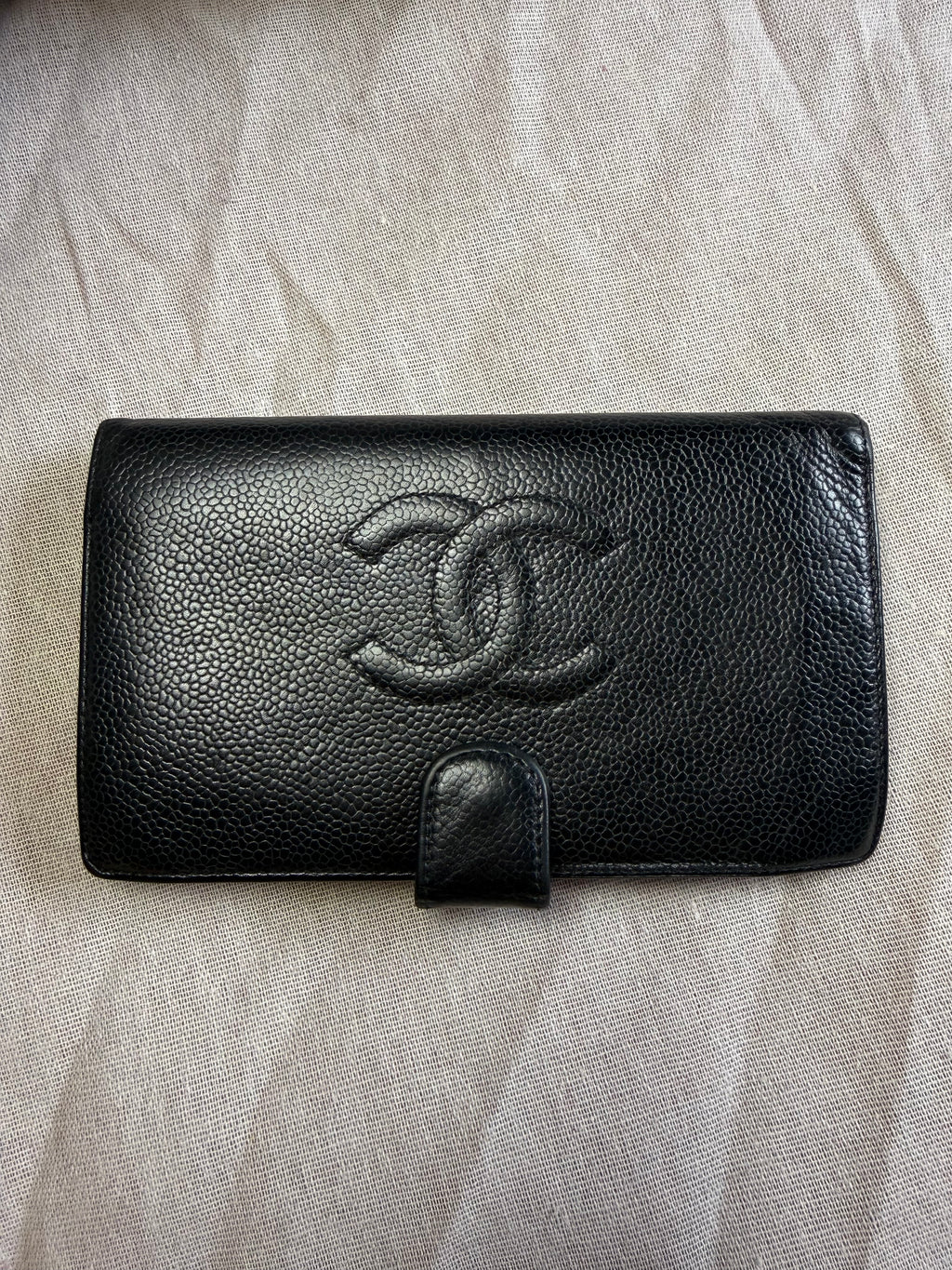 ✨ CHANEL – Grand Portefeuille CC Timeless en Cuir Caviar Noir ✨