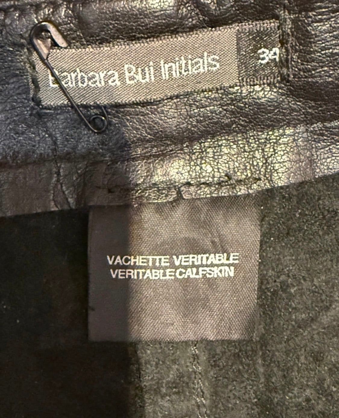 ✨ Barbara Bui - Pantalon en cuir de vachette - T34 ✨