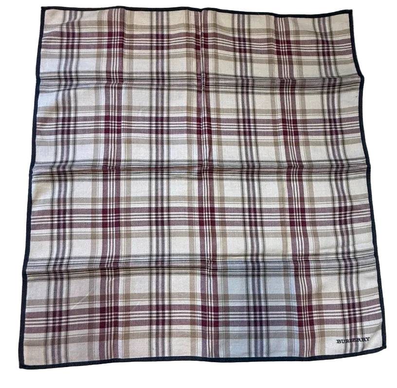 ✨ Carré Burberry en coton 45X45cm Vintage ✨