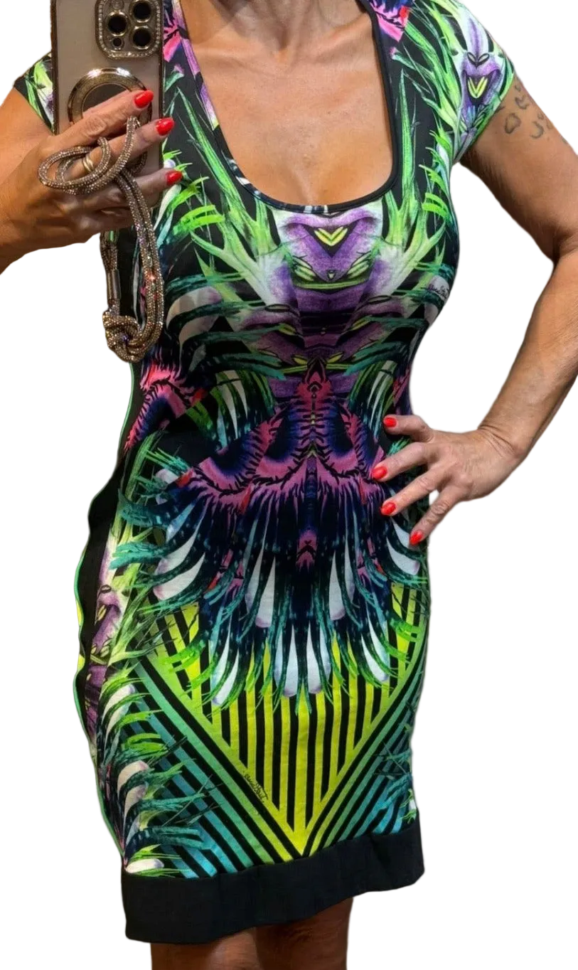 ✨ Just Cavalli - Robe Tropicale - T36 S ✨