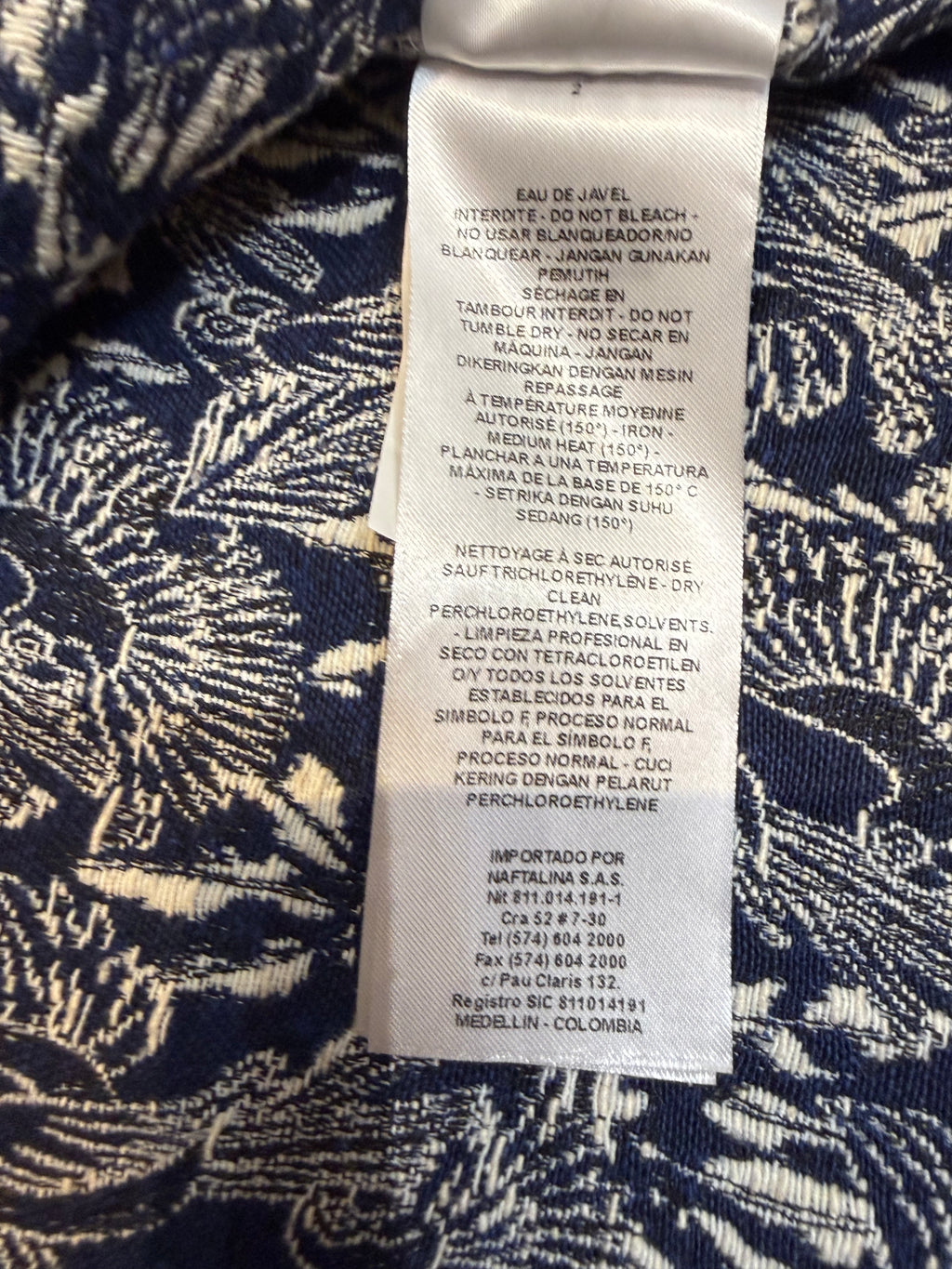 ✨NAF NAF Robe Patineuse en Jacquard Texturé Motif Oiseaux  (Taille 36) ✨