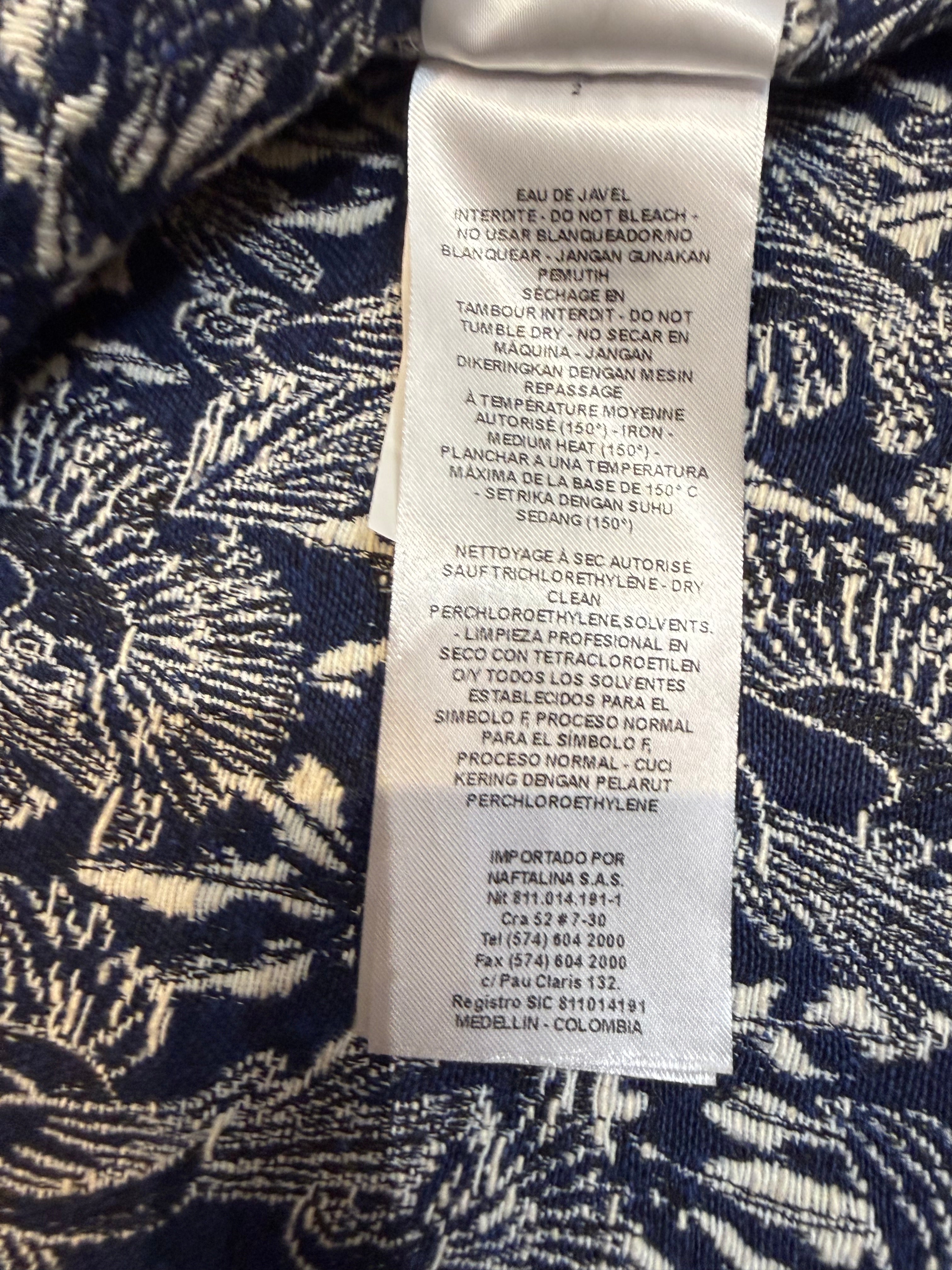 ✨NAF NAF Robe Patineuse en Jacquard Texturé Motif Oiseaux  (Taille 36) ✨