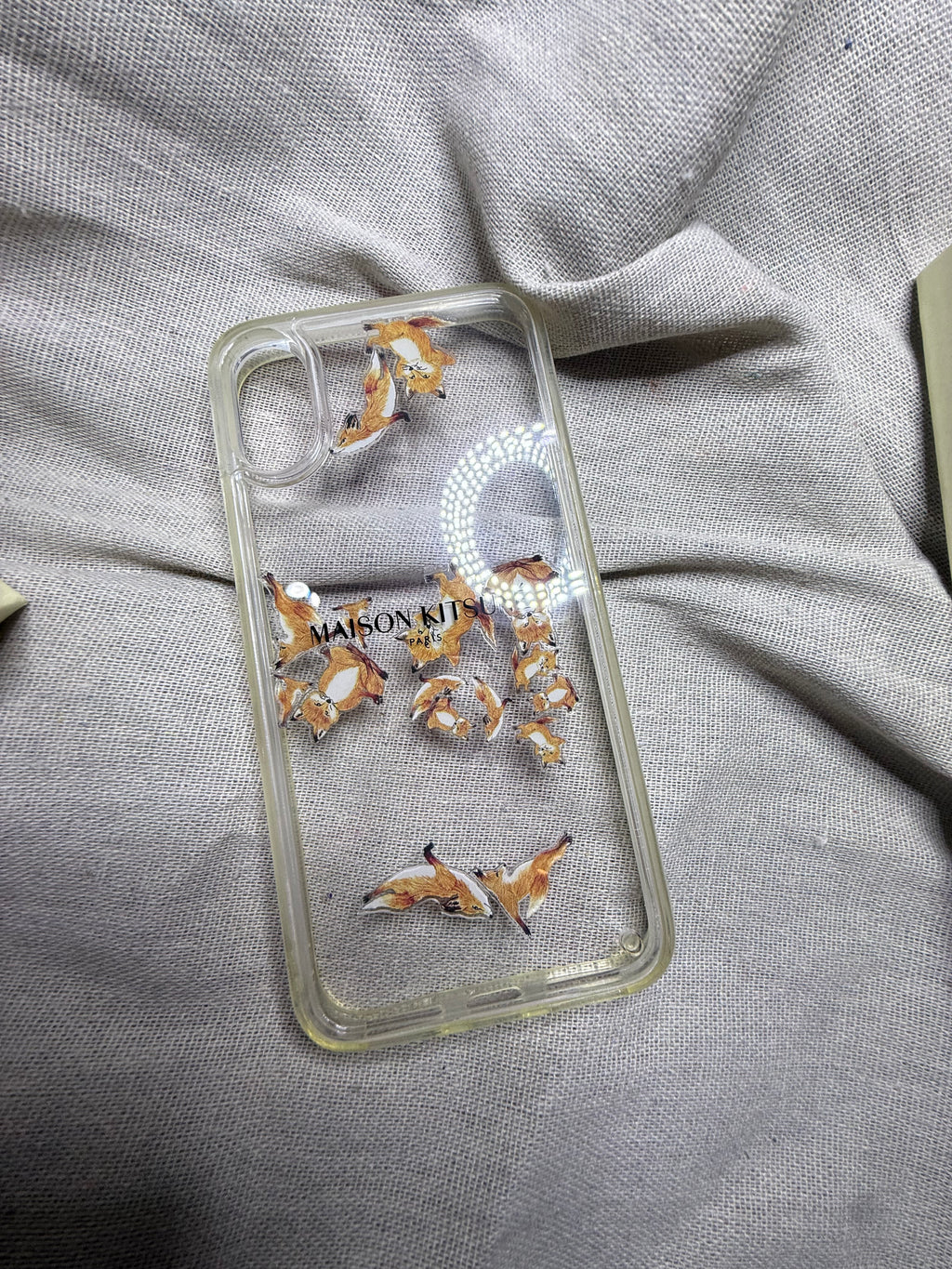 ✨ Neuve 70€ Coque iPhone X et XS -Aqua Maison Kitsuné « Yoga Fox » 🦊✨