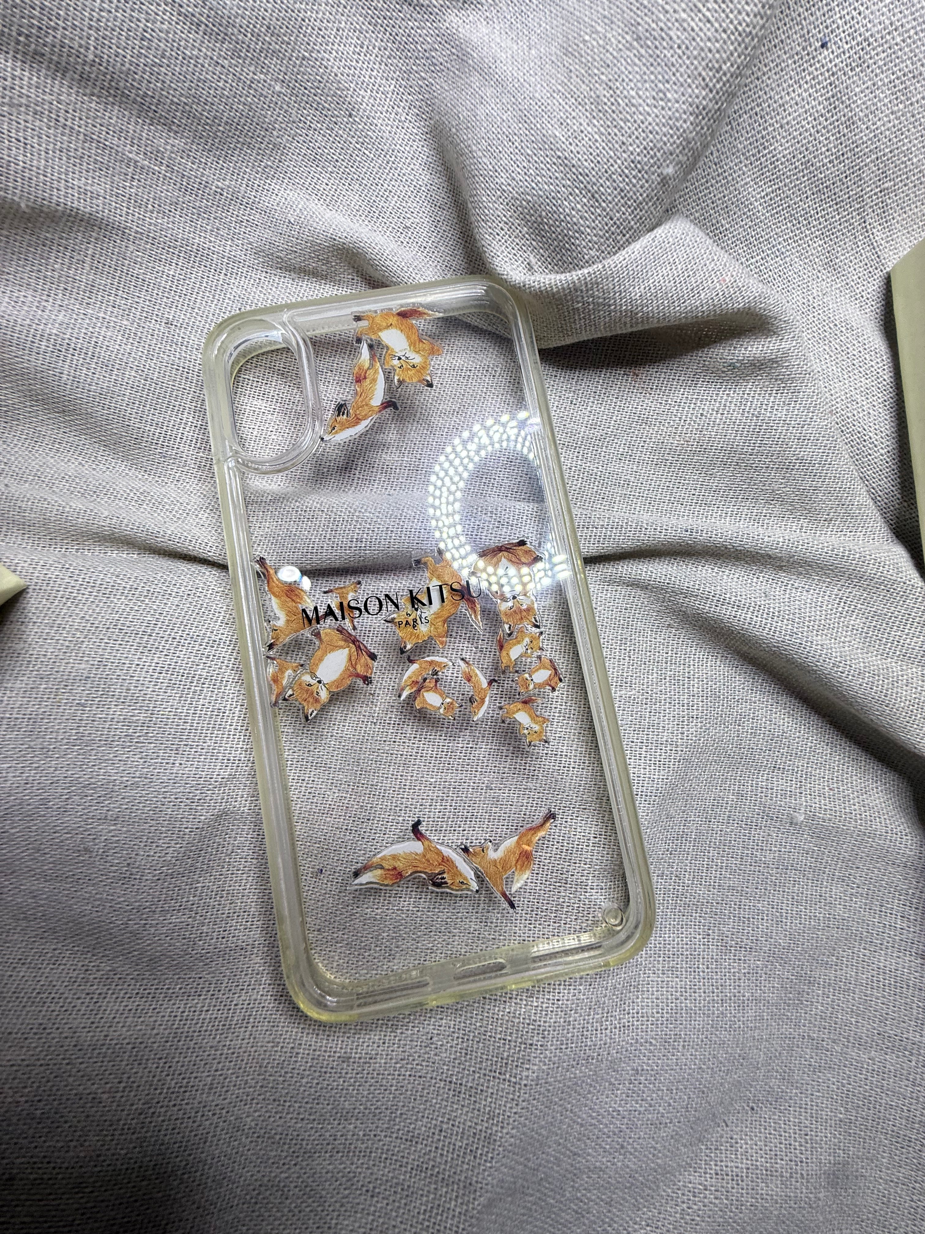 ✨ Neuve 70€ Coque iPhone X et XS -Aqua Maison Kitsuné « Yoga Fox » 🦊✨
