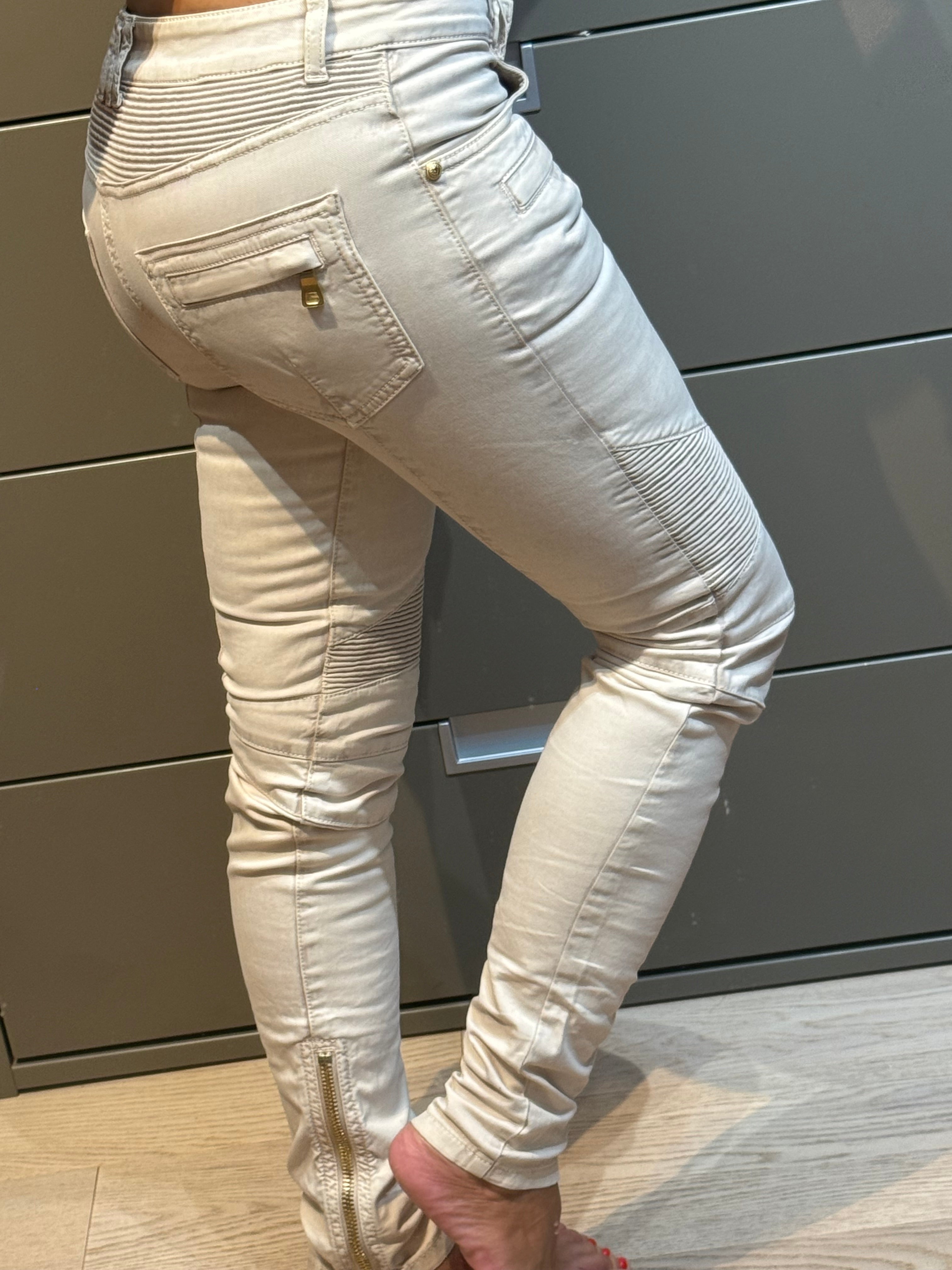 ✨ PIÈCE COLLECTOR – Jean Balmain Blanc Tie-Dye (Taille 36)✨