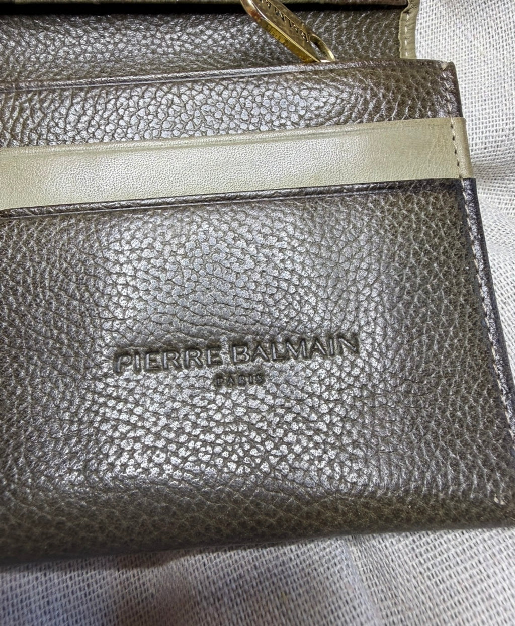 ✨ Balmain - Long Portefeuille Wallet kaki ✨
