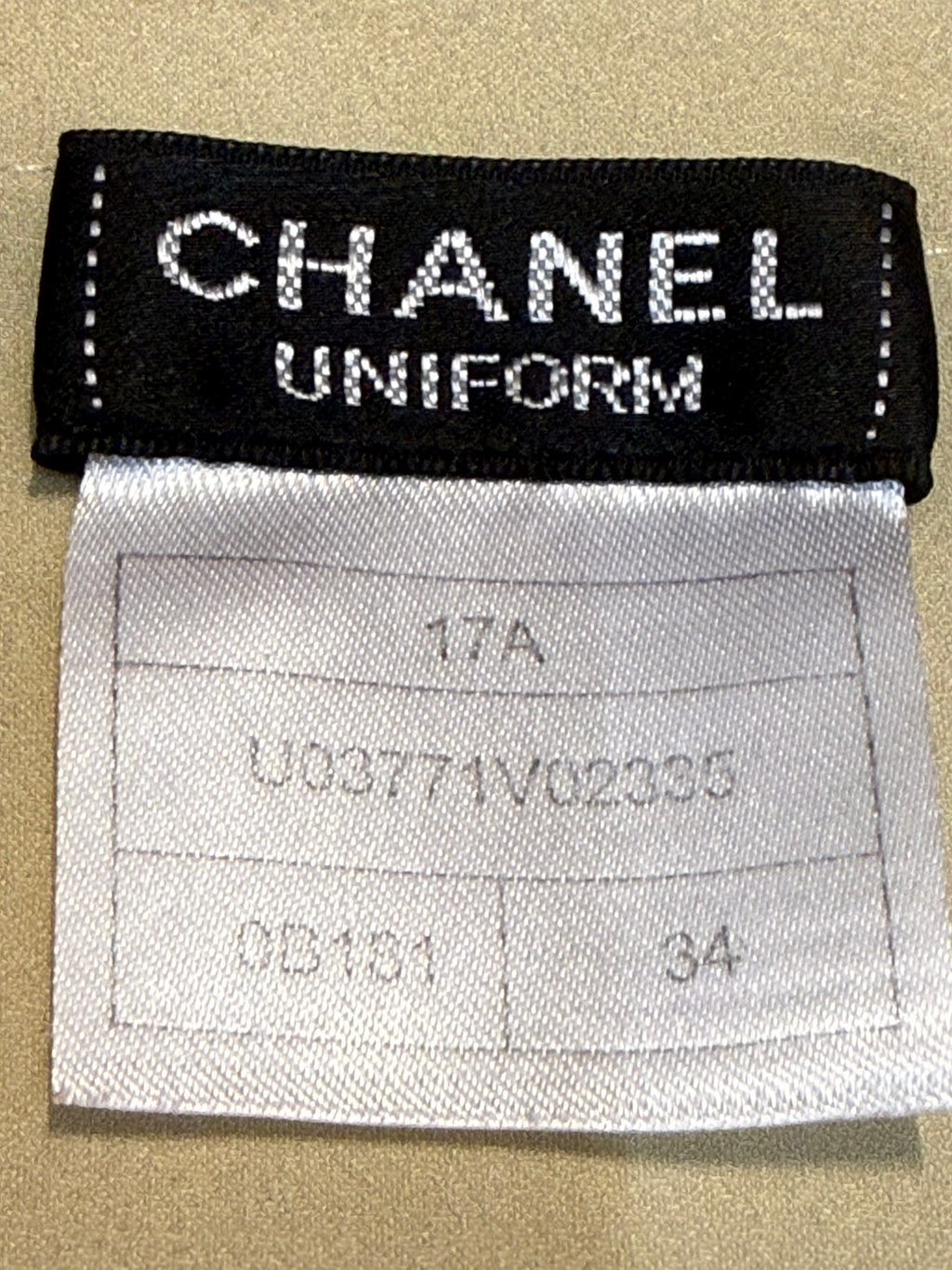 ✨ Blouse Champagne en satin Chanel Uniform 34 ok 36 🍾 ✨