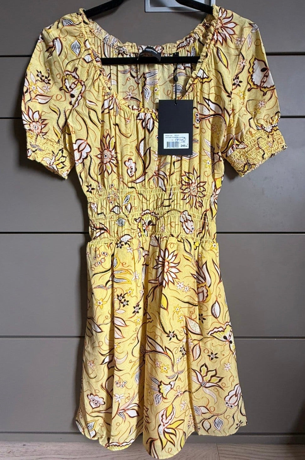 ✨ Neuve 245€ - The Kooples - robe jaune florale - T38 M ✨
