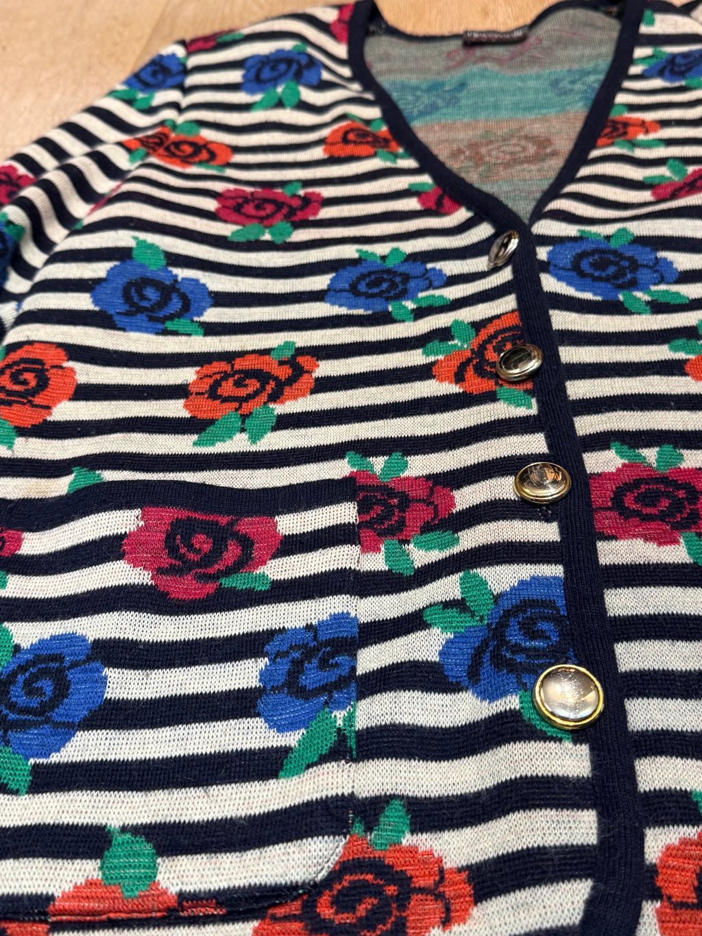 ✨ Devernois Paris - Veste Cardigan jacquard fleuri - T40/42 L/XL ✨