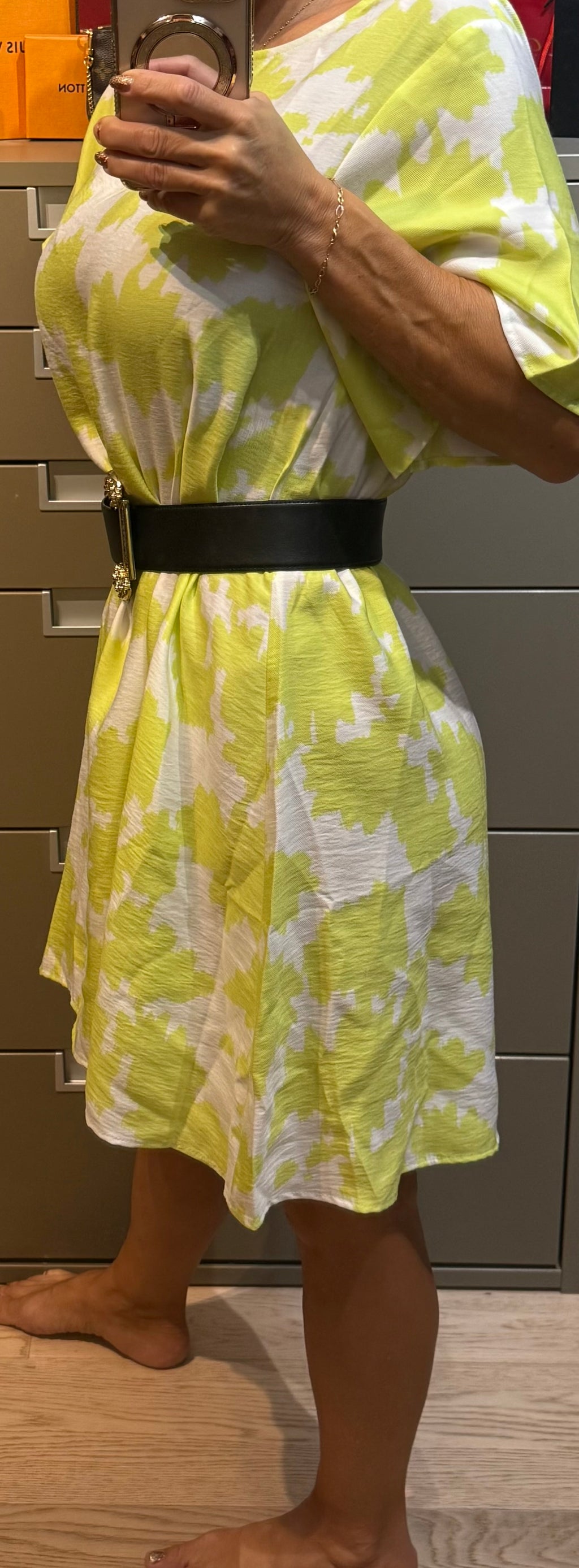 ✨ Neuf 245€ ✨ Armani Exchange - Robe Tunique Lemon - T36 ok 40 ✨