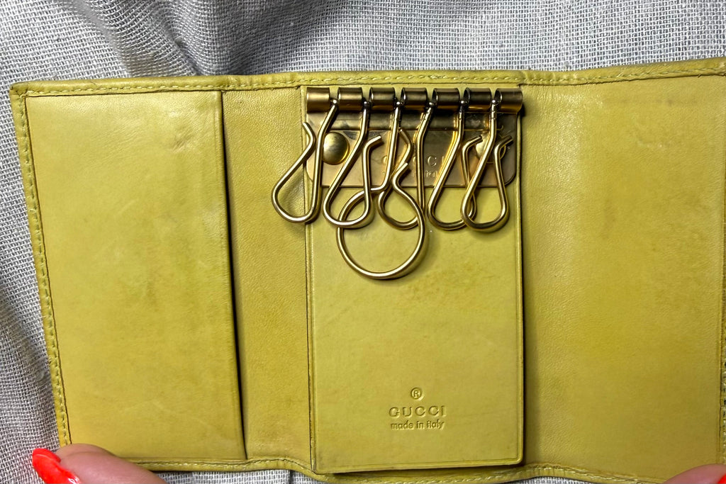 ✨ Gucci - Étui Porte clés - Vintage - 6 crochets - Mixte - GG monogramme ✨