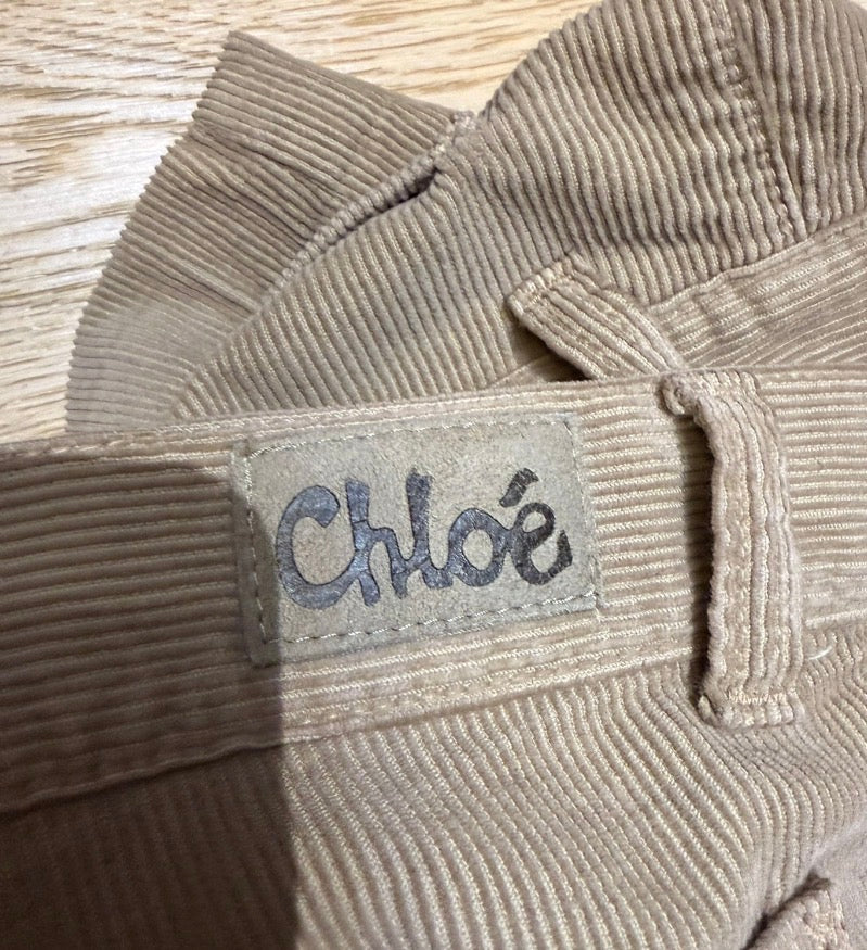 ✨ Chloé - Bermuda velours Camel - T34 XS ✨