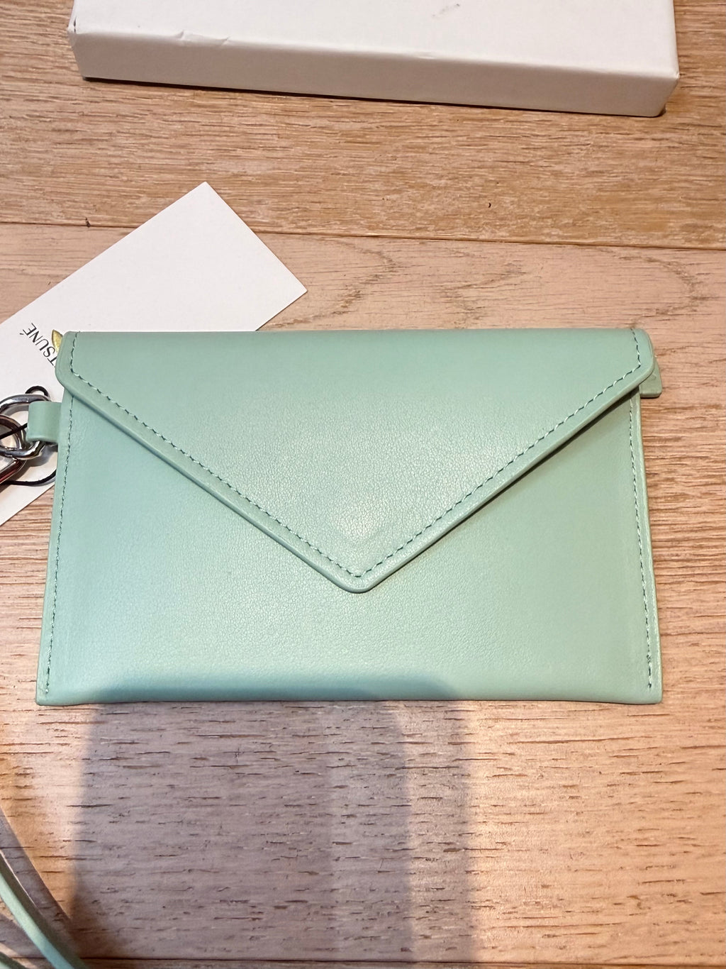 ✨Neuve 240€ Maison Kitsuné pochette cuir full set ✨