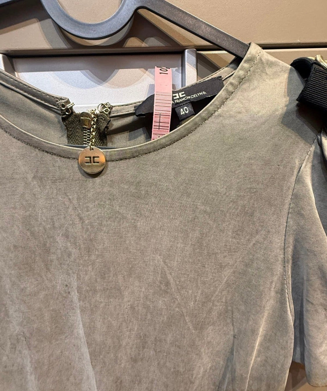 ✨ Elisabetta Franchi - Robe Bimatiere plumes et tweed T32/34 XXS/ XS ✨