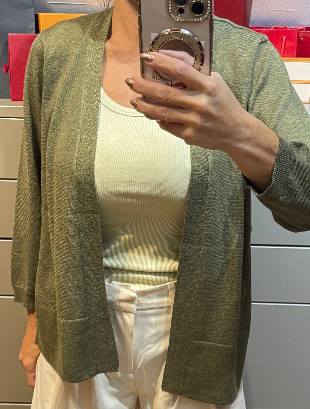 ✨ Neuf 69€ -Rue Mazarine - Gilet kaki - S/M ✨