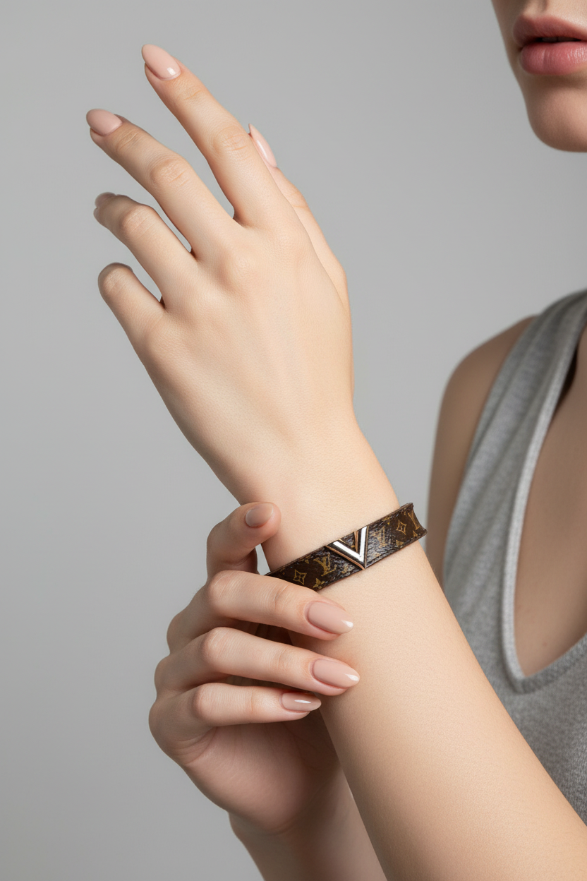 ✨ Iconique Bracelet Louis Vuitton « Essential V » — Full Set ✨
