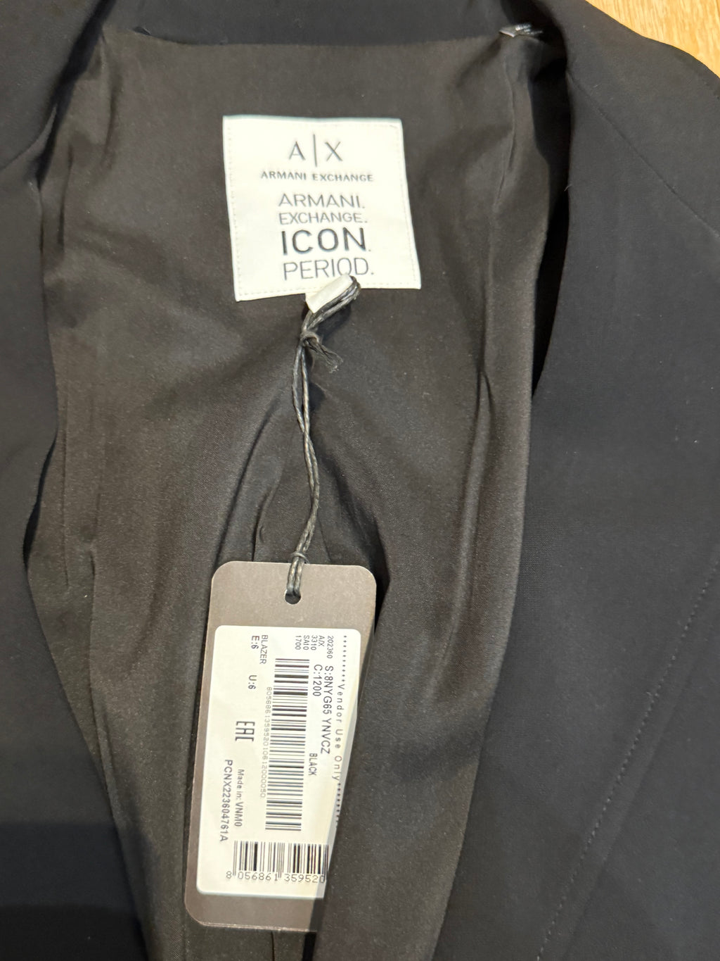 ✨ Neuf 310€ - Armani Exchange - Blazer oversize Mixte - Femme M ok XL - Homme S ok M ✨