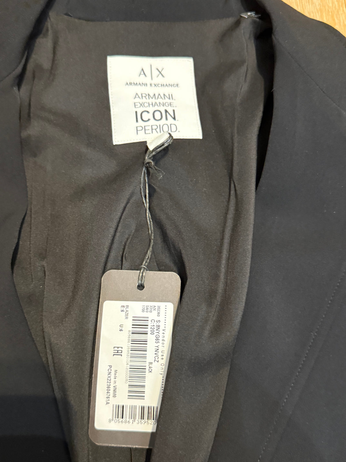 ✨ Neuf 310€ - Armani Exchange - Blazer oversize Mixte - Femme M ok XL - Homme S ok M ✨