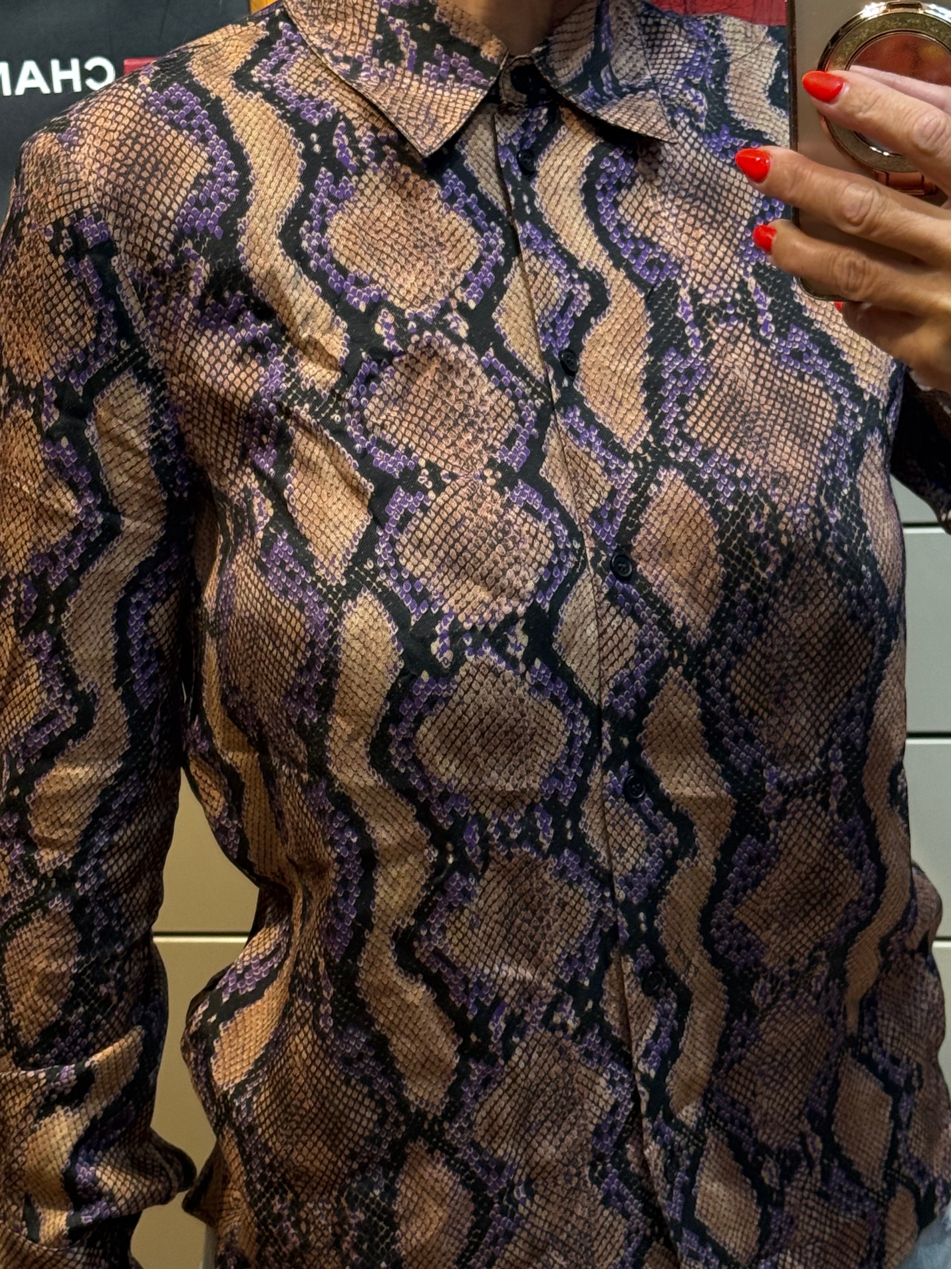 ✨ Neuve 265€ PINKO chemise Python T38 ✨