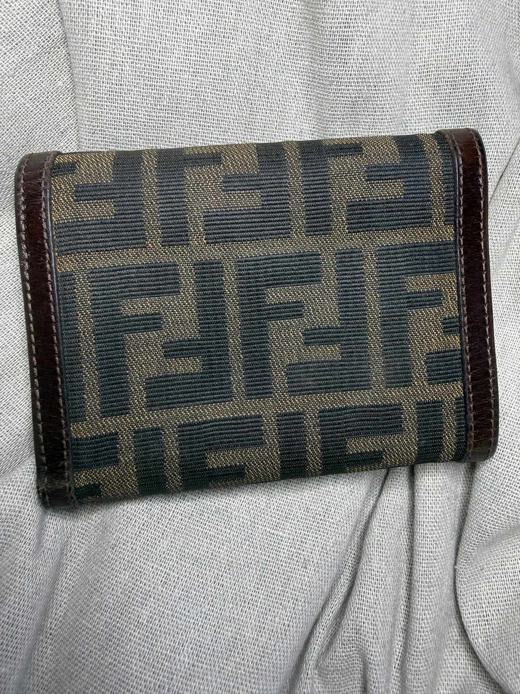✨ Fendi - Zucca portefeuille trifold - toile et cuir - Vintage - Mixte ✨