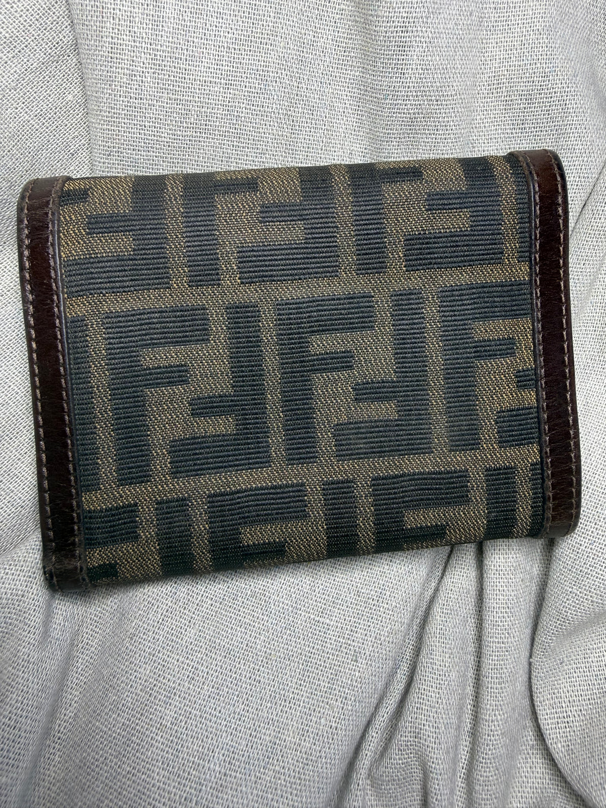 ✨ Fendi - Zucca portefeuille trifold - toile et cuir - Vintage - Mixte ✨