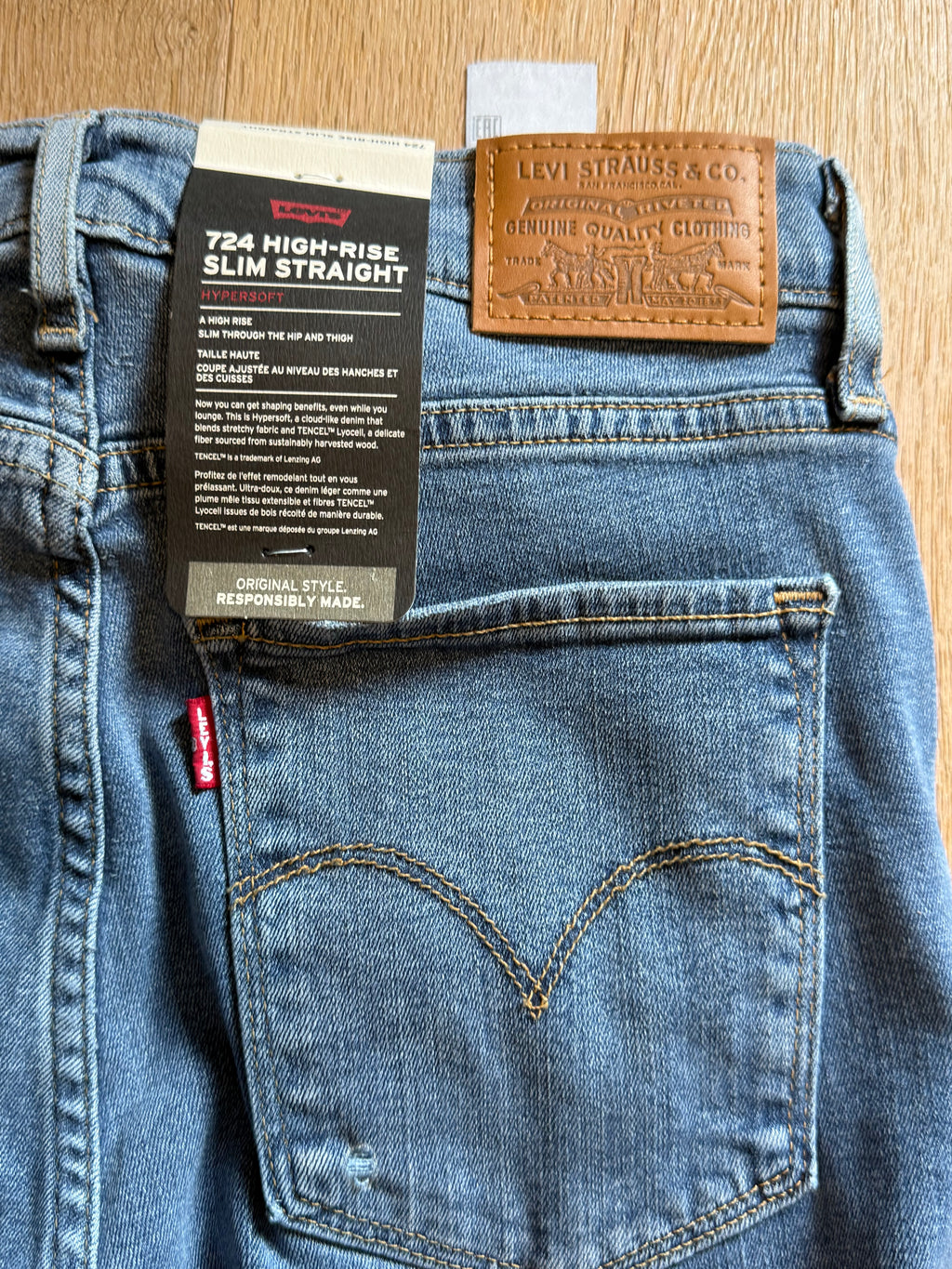✨ Neuf 129€ Levi´s  724 taille haute W27  L32 (36/38) ✨