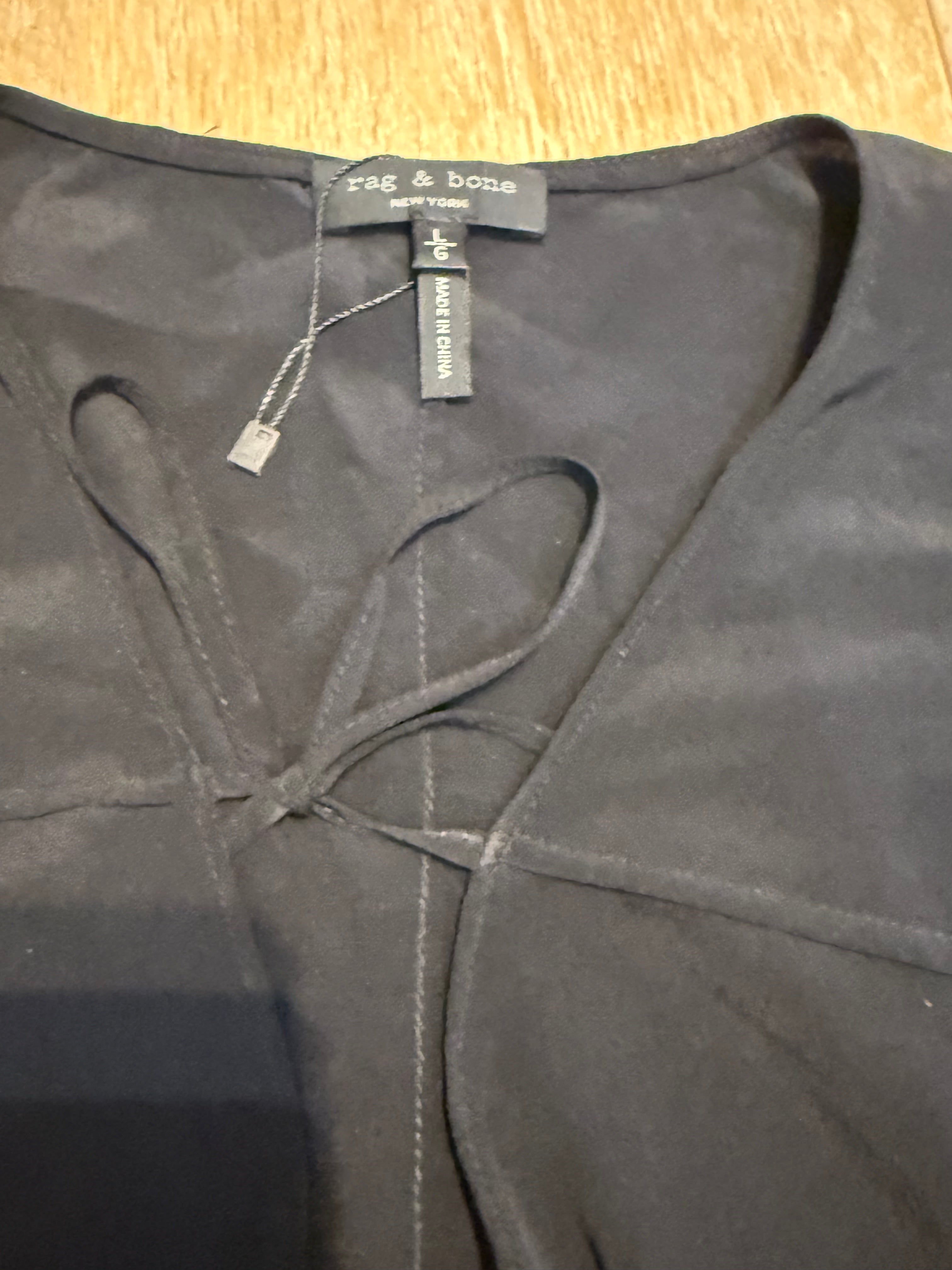 Rag & Bone robe en soie noire Taille ok jusque 42