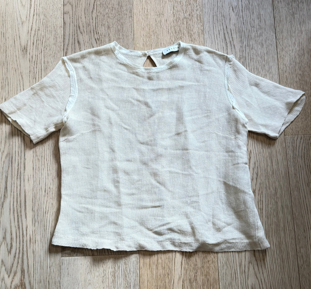 ✨ Sandro Paris - Top en maille dos nu ajouré - 36 ok 38 ✨