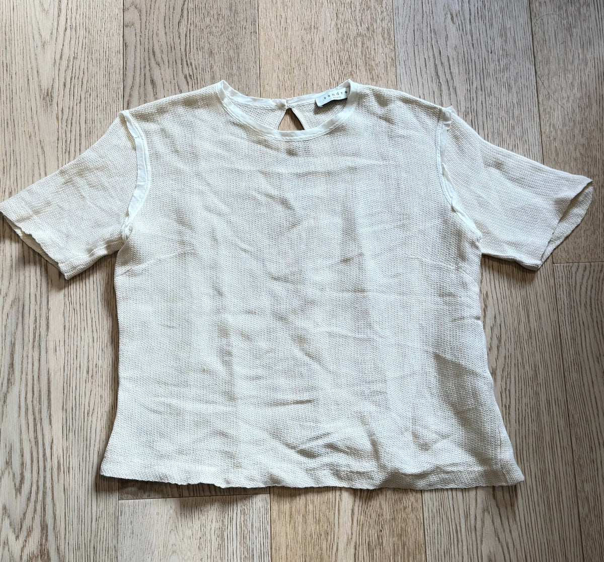 ✨ Sandro Paris - Top en maille dos nu ajouré - 36 ok 38 ✨