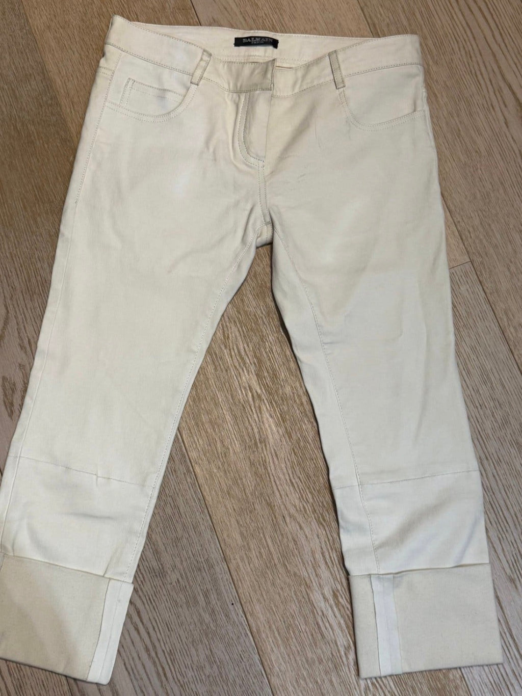 ✨ Balmain - Pantacourt en cuir de mouton - T36  ✨