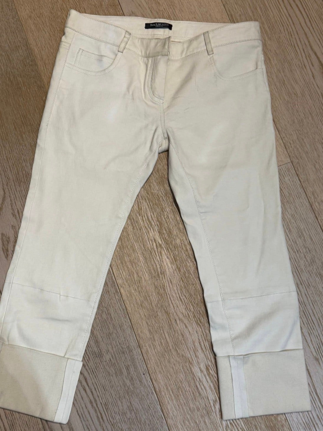 ✨ Balmain - Pantacourt en cuir de mouton - T36  ✨