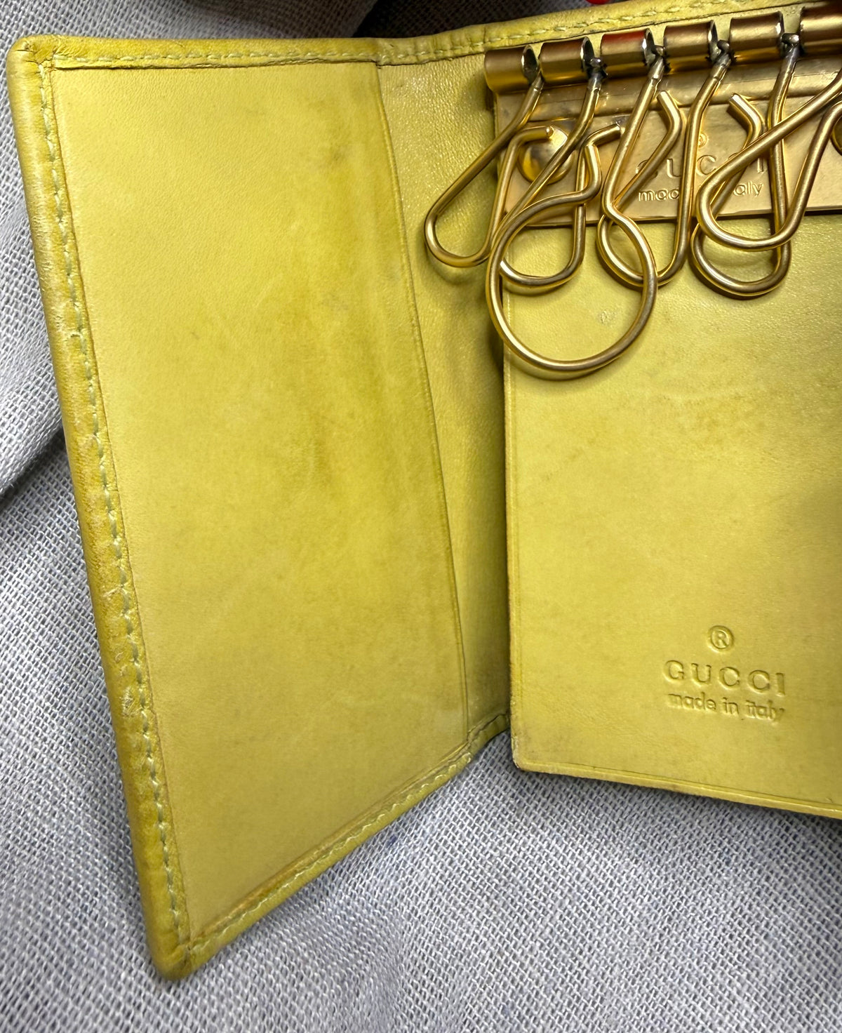 ✨ Gucci - Étui Porte clés - Vintage - 6 crochets - Mixte - GG monogramme ✨