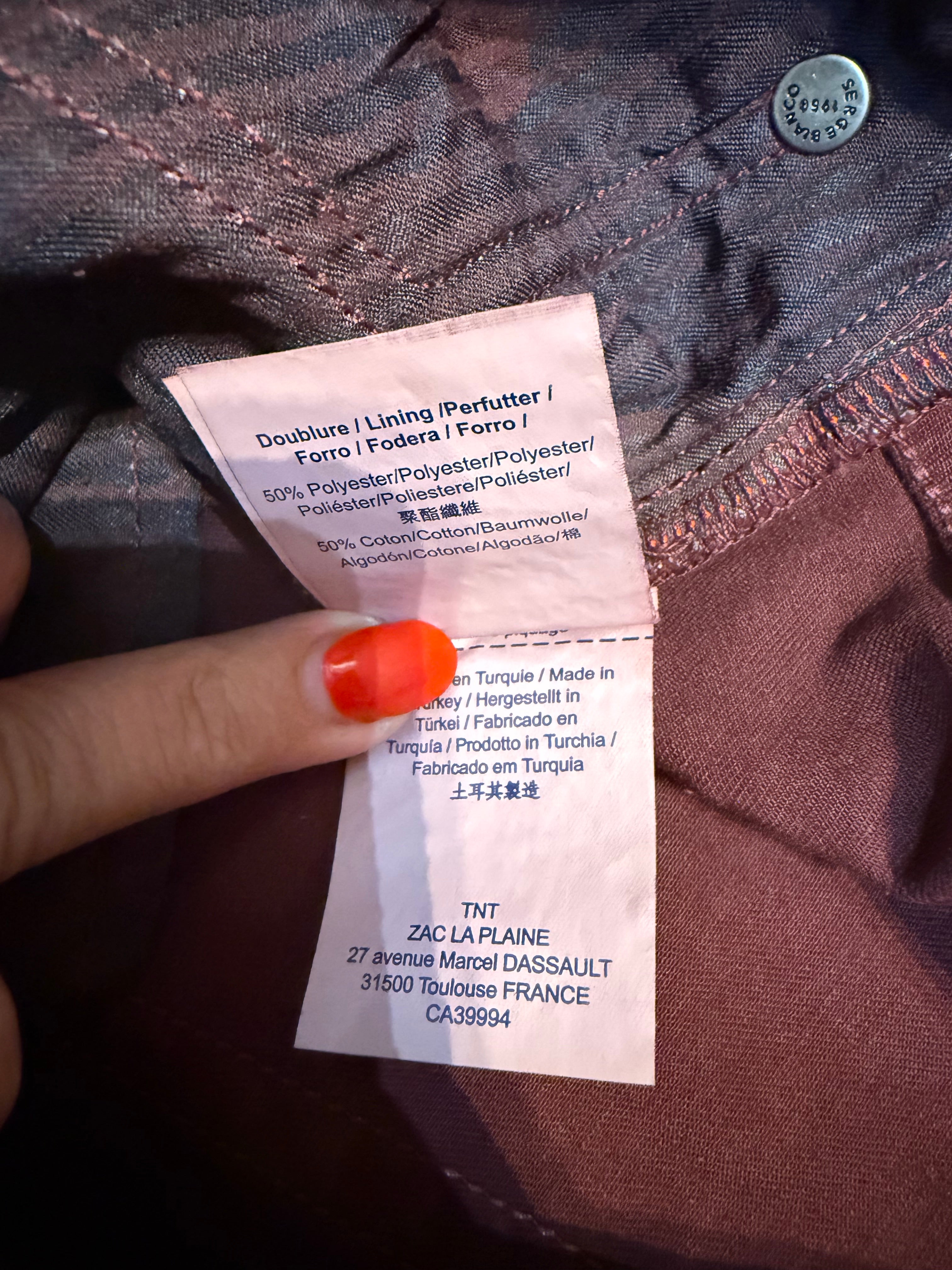 Neuf avec étiquette 115€ Serge Blanco bordeaux homme T31