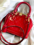 ✨ Sac Louis Vuitton Alma BB Monogram Vernis Rouge + Certificat ENTRUPY ✨