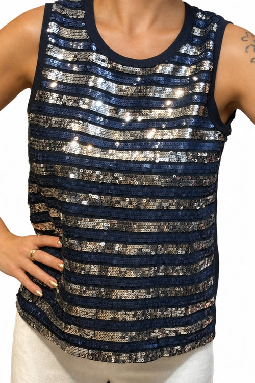✨ Claudie Pierlot - Haut sequins rayés - T36 ✨