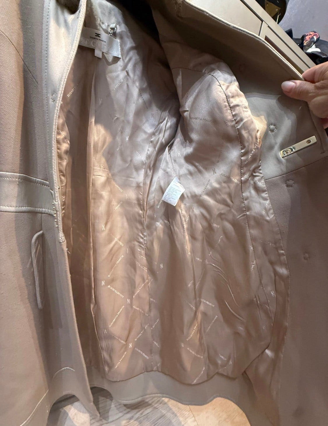 ✨ Elisabetta Franchi - Luxe - Manteau long Gold - T36 ✨