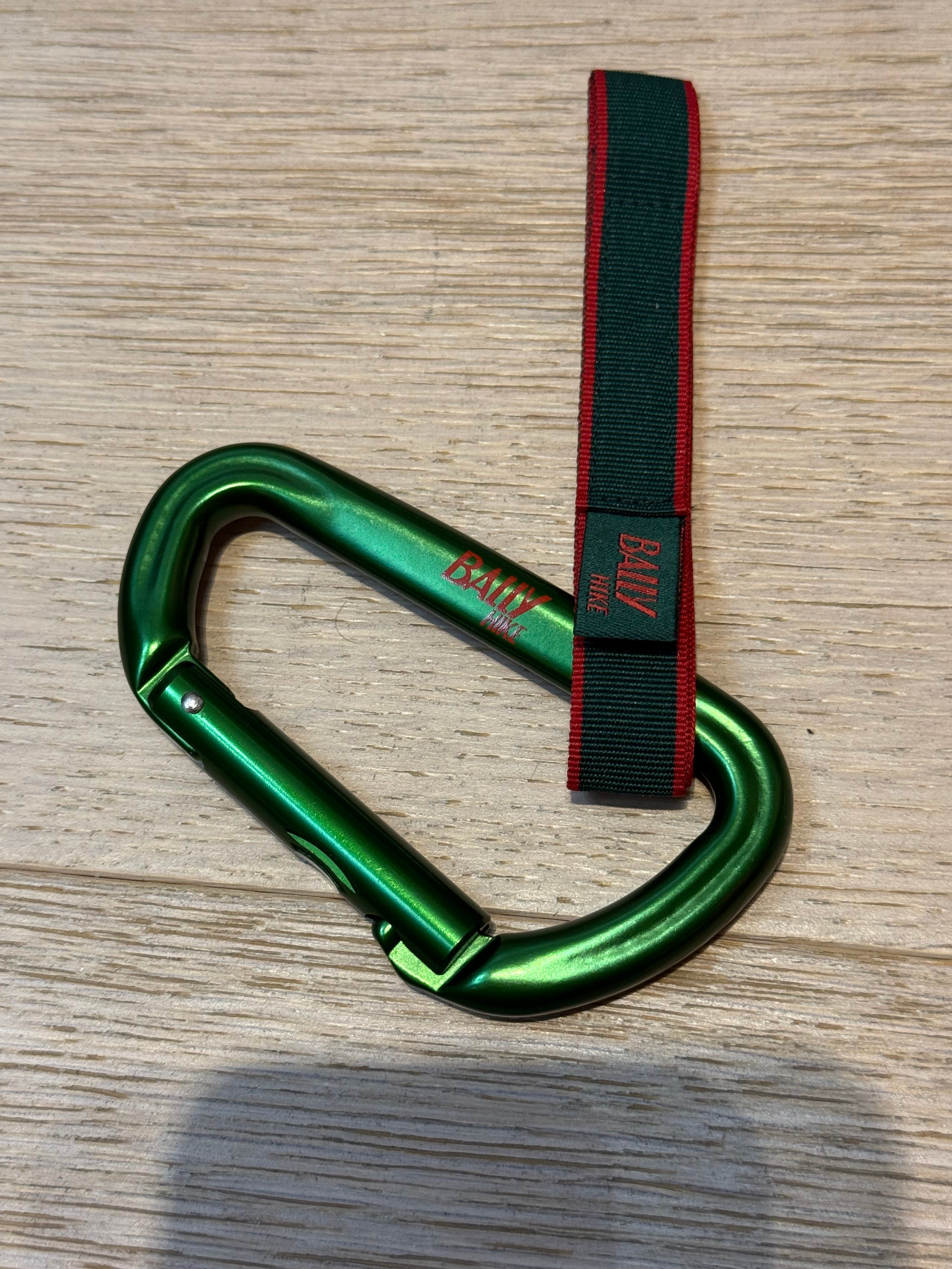 ✨ Neuf 180€ Bally Mousqueton Porte-clés vert full set ✨